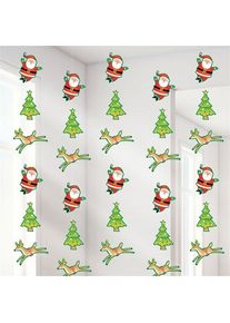 Amscan 6 cintres de Noël Père Noël et renne 2.1m