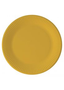 Procos 8 assiettes en papier écologique Paganini jaune 23cm