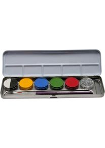 Eulenspiegel Glitter make-up palette with 6 colors