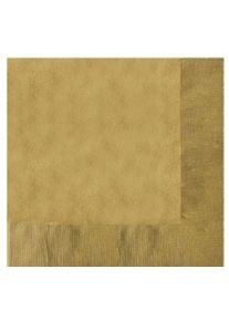 Amscan 50 serviettes goldie 25cm