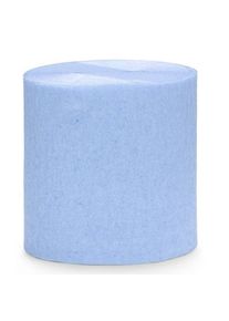 partydeco 10 m crepe papir babyblå 4 stk