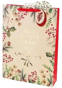 Festive Christmas gift bag 33cm