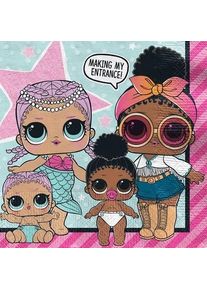 UNIQUE 16 serviettes LOL Fashion Girls 33cm