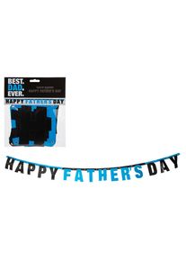 Guirlande Fête des pères bleue et noire 1,8 m