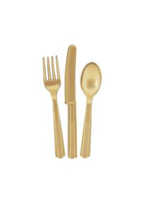 UNIQUE Service de couverts 18 pièces Vera or