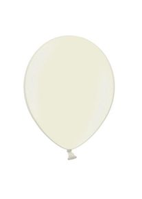 partydeco 100 ballons ivoire m&eacute;tallis&eacute; 35cm