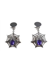 Funny Boucles d'oreilles amulettes araignées nobles