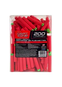 Dart Zone Chili Darts Pack de 200 Recharges avec Boîte à Munitions