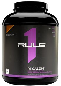 Rule1 R1 Casein Protein, 1816g Dose, Chocolate Fudge
