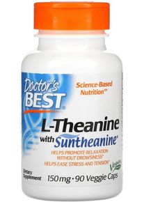 Doctors Best L-Theanine with Suntheanine - 150 mg, 90 Kapseln