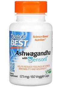 Doctors Best Ashwagandha with Sensoril - 125 mg, 60 Kapseln
