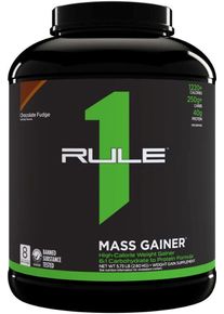 Rule1 R1 Mass Gainer, 2590 g Dose, Chocolate Fudge