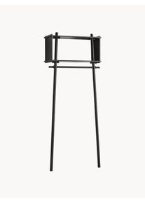 Woud Perchero de pared de madera de roble Töjbox Negro An 80 x F 30 cm, Al 200 cm