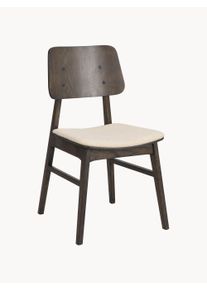 Rowico Home Sillas de madera de roble Nagano, 2 uds. Marrón Madera, Fibra sintética, Madera maciza, Tela An 50 x F 51 cm