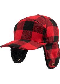 Brandit Lumberjack Winter, Cap , kolor: czerwony/czarny , rozmiar: One Size