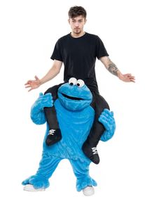 maskworld Rue Sésame – Costume de Cookie Monster sur le dos