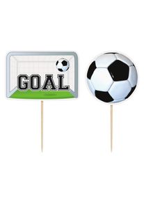 UNIQUE 6 3D SOCCER CAKE TOPPERS