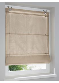 HEINE HOME unisex vouwgordijn in naturel ,maat 140 x 45 cm, Witt, 65% Katoen, 35% Polyester