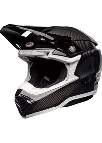 Bell Moto-10 Spherical Solid, motocross helmet , color: Black/White , size: S