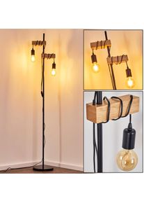 hofstein Barbengo Stehleuchte Braun, Schwarz, 2-flammig