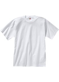 Fruit of the Loom Dames Vrijetijdsshirt unisex wit + lichtblauw Maat 4