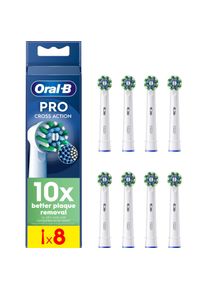 Oral-B, Zahnbürstenkopf, Pro Cross Action - Opzetborstels - Met CleanMaximiser Technologie - 8 Stuks (8 x)