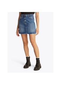 Tommy Jeans, Damen, Jeansrock &raquo;MOM SKIRT BI0134&laquo; mit Logo-Badge, Denim Medium, 33, Denim Medium, Jeansrock von Tommy Jeans