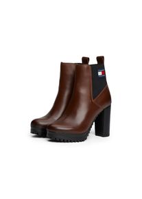 Tommy Jeans , High-Heel-Stiefelette »TJW NEW ESS HIGH HEEL BOOT«, Blockabsatz, Partymode, Ankleboots in schmaler Form , dunkelbraun , 38 , 38 ,...