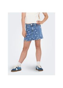 KIDS Only , Jungen , Jeansrock »KOGHOXTON HEART EMBROIDERY DNM SKIRT« , Light Medium Blue Denim , 146 , 146 , Rock von Kids Only für Mädchen