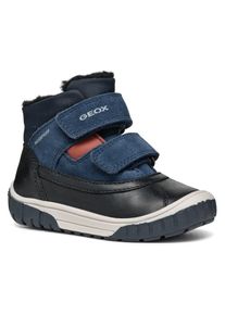Geox , Kinder , Winterboots »B OMAR BOY WPF C« Klettstiefel, Babystiefel Winterstiefel mit Warmfutter , schwarz-navy , 22 , 22 , Bequeme...