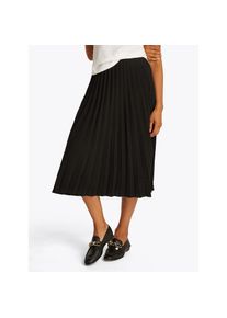 Tommy Hilfiger, Damen, Plisseerock &raquo;FLUID PLEATED PULL ON MIDI SKIRT&laquo; mit rundum Falten, Black, 36, Black, Plisseerock von Tommy Hilfiger