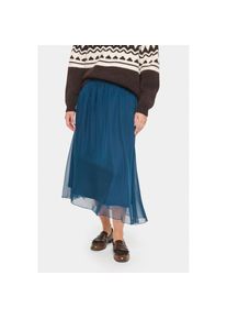 Saint Tropez, Damen, Midirock &raquo;CoralSZ Skirt&laquo; aus Chiffon, Titan, S (36), Titan, Langer Rock von Saint Tropez