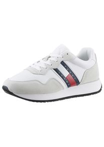 Tommy Jeans , Sneaker »TJM MODERN RUNNER«, Freizeitschuh, Halbschuh, Schnürschuh mit seitlicher Logoflagge , weiß , 42 , 42 , Cooler Running...
