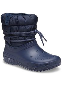 Crocs , Winterstiefel »Classic Neo Puff Luxe Boot W« mit Warmfutter , navy , 42 , 42 , Modischer Snowboots mit Zugkordel