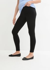 Zwangerschapslegging met biologisch katoen - zwart - maat 32/34 (XS) - met katoen - bonprix