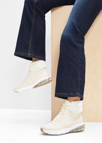 Hoge sneakers - beige - maat 36 - imitatieleer - bonprix