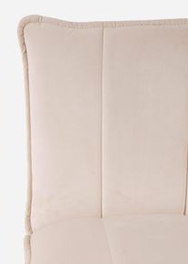Fauteuil met metalen frame - beige - maat 70x67 cm - bonprix