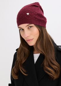 Muts met kasjmier - rood - maat Onesize - bonprix