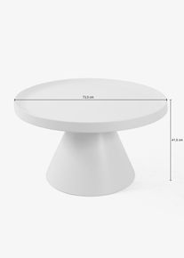 Metalen salontafel - beige - maat 40,5 cm - bonprix
