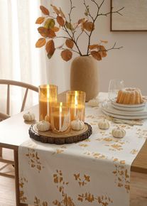 Decoratieve mini pompoenen (set van 6) - beige - maat 3,5 cm - bonprix