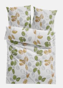 Dekbedovertrek met aquarel design - wit - maat 135x200 cm - 100% katoen - bonprix