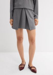 Minirok van comfortabel Punto di Roma - grijs - maat 40/42 (M) - viscose - bonprix