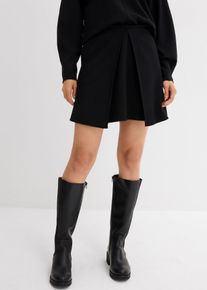 Minirok van comfortabel Punto di Roma - zwart - maat 40/42 (M) - viscose - bonprix