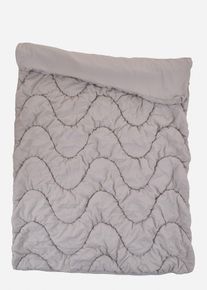 Dekbed doorgestikt in golfpatroon - grijs - maat 135x200 cm - microvezel - bonprix