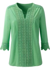 Damer Bekväm blus med spets äpple Größe 48