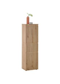 Mid.you Midischrank , Eiche Artisan , Holzwerkstoff , 2 Fächer , 1 Schubladen , 40x136x31 cm , stehend , Badezimmer, Badmöbel, Midischränke