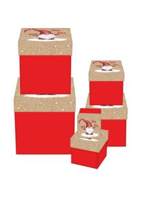 Braun + Company, Geschenkverpackung, Kartonage 6 er Willi Wichtel (Geschenkpapier, 1 x)