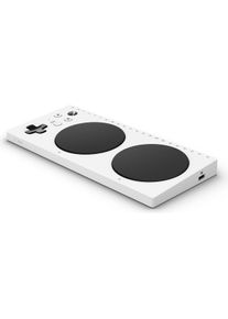 Microsoft XboxOne Adaptive Controller (Xbox Series S, Xbox One S, Xbox One X, Xbox Series X), Gaming Controller, Weiss, Schwarz