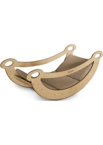 BABYGO Wippe »Woodland Bogenwippe, Seesaw mit Polstereinlage« Made in Europe, FSC - schützt Wald in braun