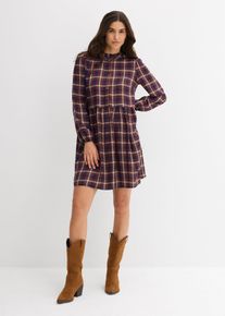 Minikleid aus softer Viskose, blau, Größe 50, Viskose, bonprix